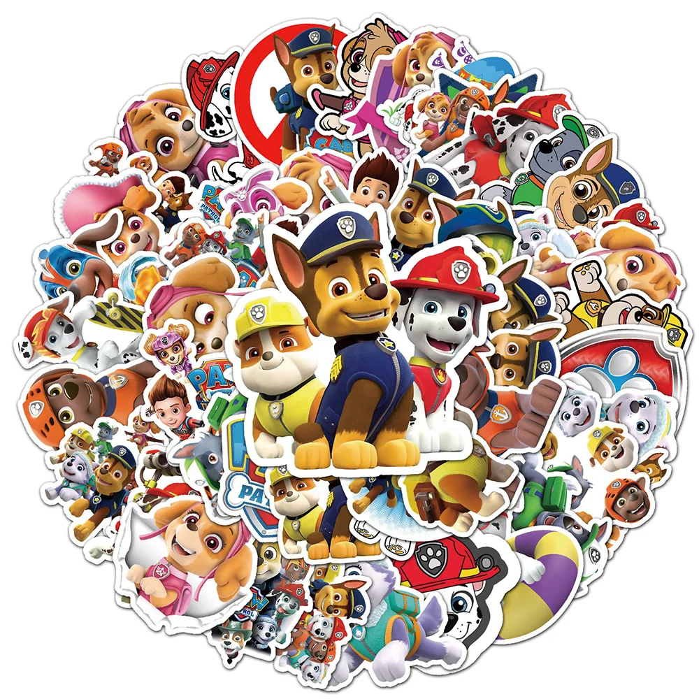 

10/30/50pcs Funny Animation PAW Patrol Stickers Cute Anime Dog Cartoon Decals Notebook Phone Guitar Laptop Kawaii Sticker Decor