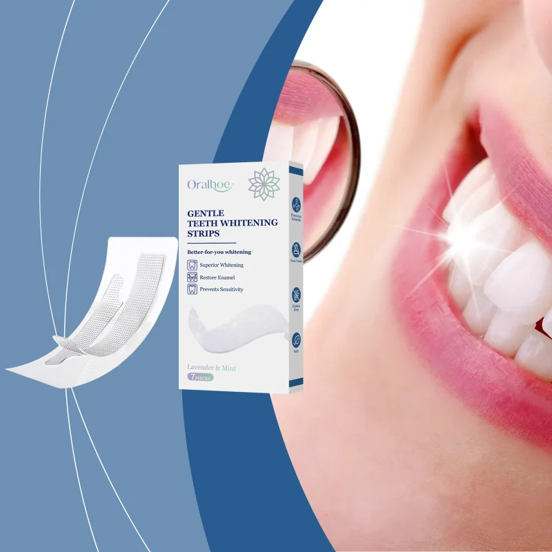 

Teeth Whitening Strips - 7pcs Stain Remover for Yellow Teeth & Bad Breath - Portable, Gentle Formula, Sensitive Teeth Friendly,
