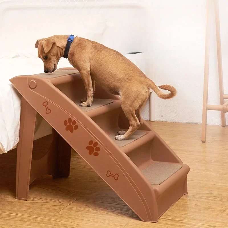 Folding Pet Stairs for Small and Medium Dogs Non-Slip Climbing Steps for Easy Access Convenient Safe Design for Indoor