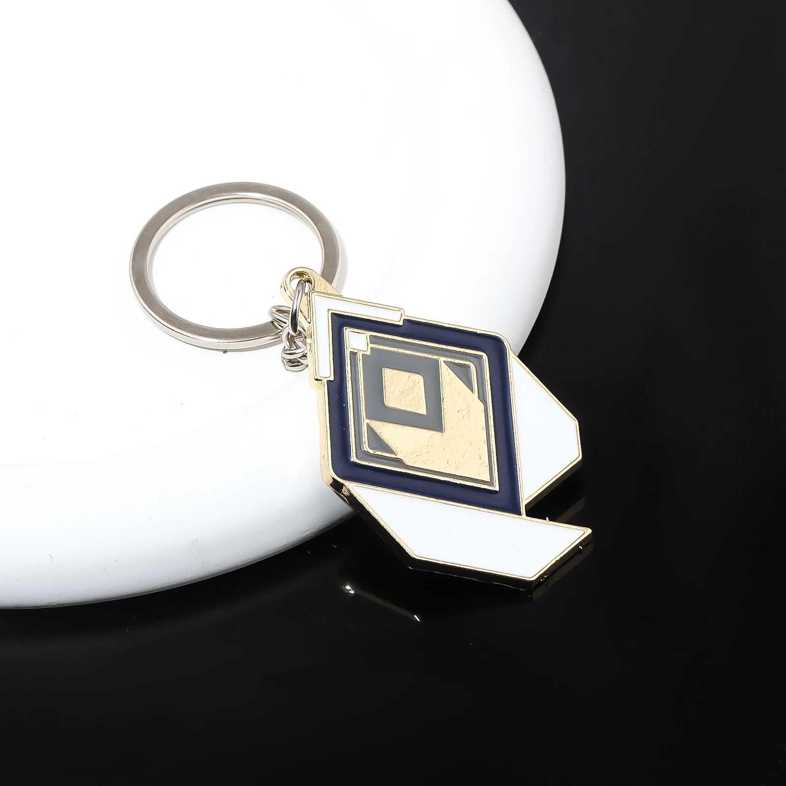 VALORANT Competitive Player's Rank Radiant Enamel Pendant Keychain for Men Women Metal Key Ring Fans Collectible Jewelry Gift view 5