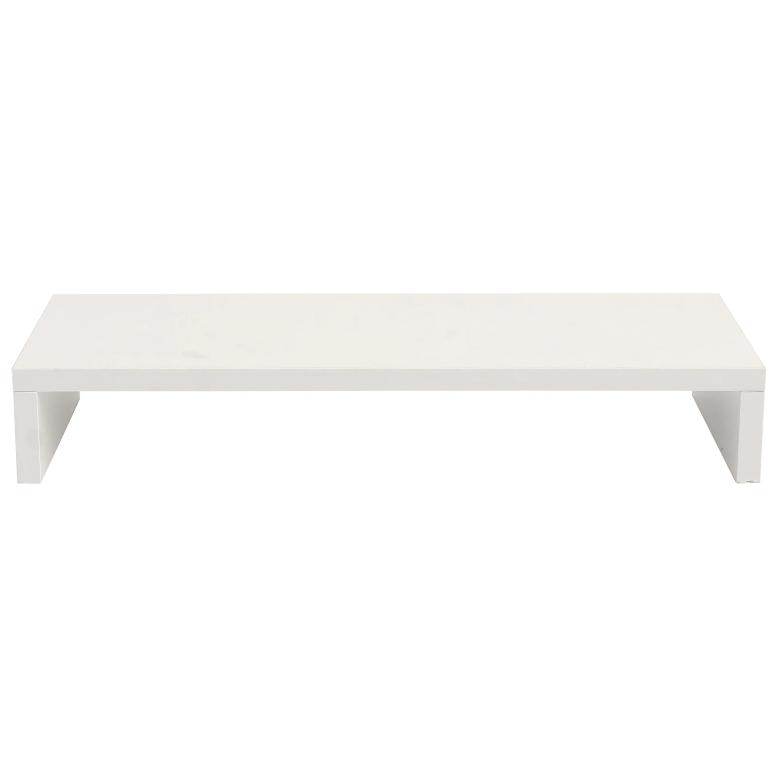 

Monitor Stand Riser Computer Shelf White Display Holder Storage Rack Solid Wood Smooth Capacity Office Desk Tablet