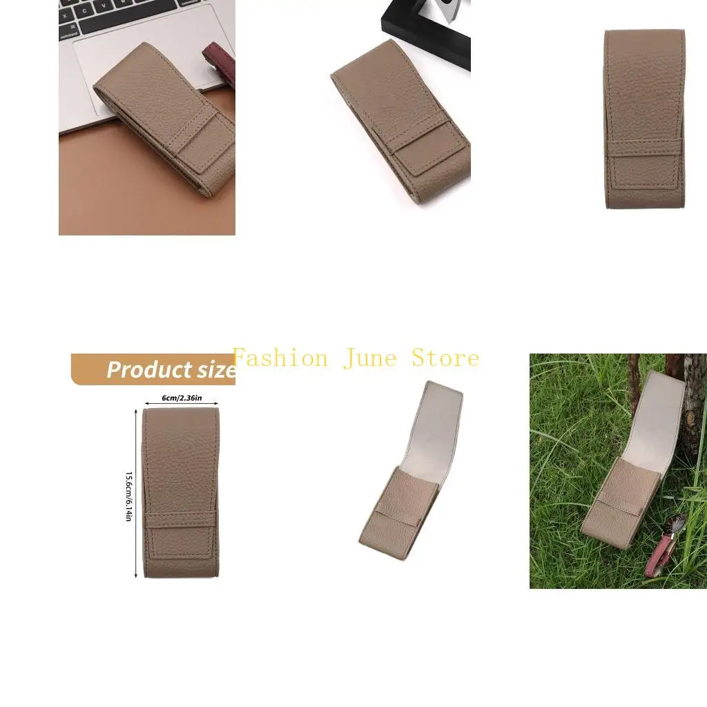 

N5KA Professional Watch PU Leather Single Watch Holder Wristwatch Jewelry Storage Pocket with Soft Lining