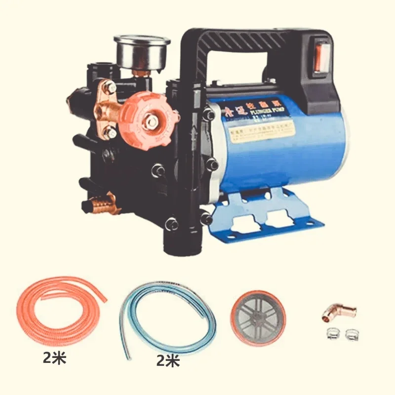Electric Plunger Pump Complete Set With Filter & Water Hoses For Farm Sprayer 24V Hand Carry High Pressure Plunger Pump