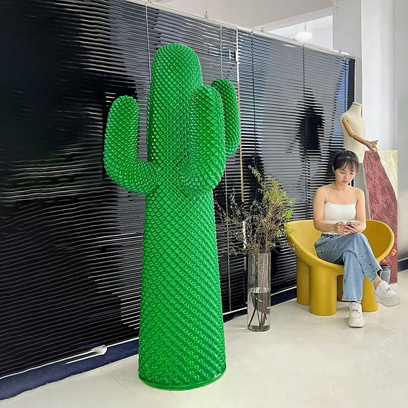 cactus sculpture coat rack Italian trend store home furnishing living room beautiful Chen floor decoration large ornament