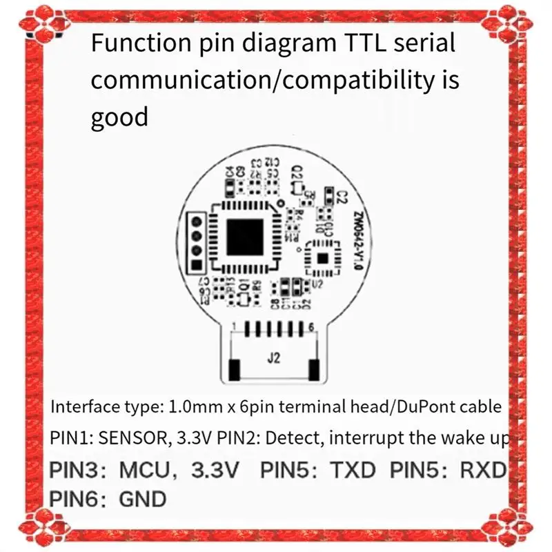 

24-Hour Delivery Fingerprint Recognition Module ZW0642 Capacitive Touch Fingerprint Sensing Module Door Lock Acquisition Module,