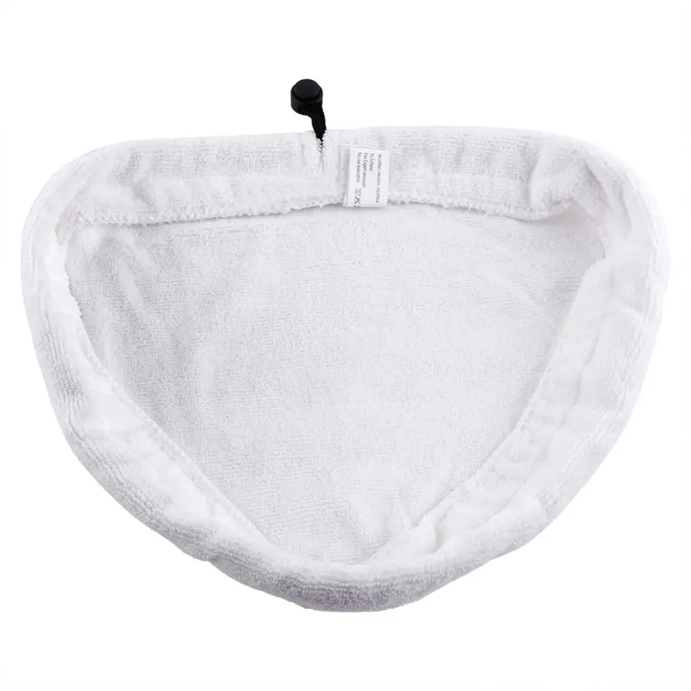 4pcs Reusable Triangular Shape Steam Mop Cloths White Replacement Mop Pads Microfiber Cleaning Pads Steam Cleaning