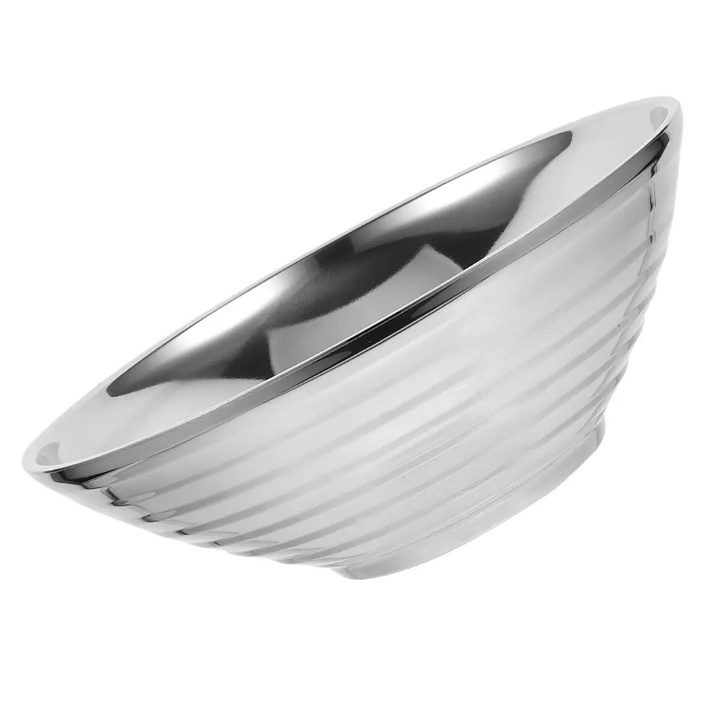 

Чаша для рамэна из нержавеющей стали, миски для смешивания салатов с лапшой, чашка для супа, сервировка 201 мгновенного действия