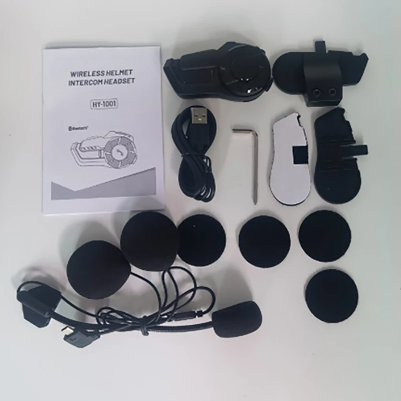 Motorcycle Bluetooth Headset Intercom Interconnection Outdoor Riding Headset Communication With Noise Reduction 800M