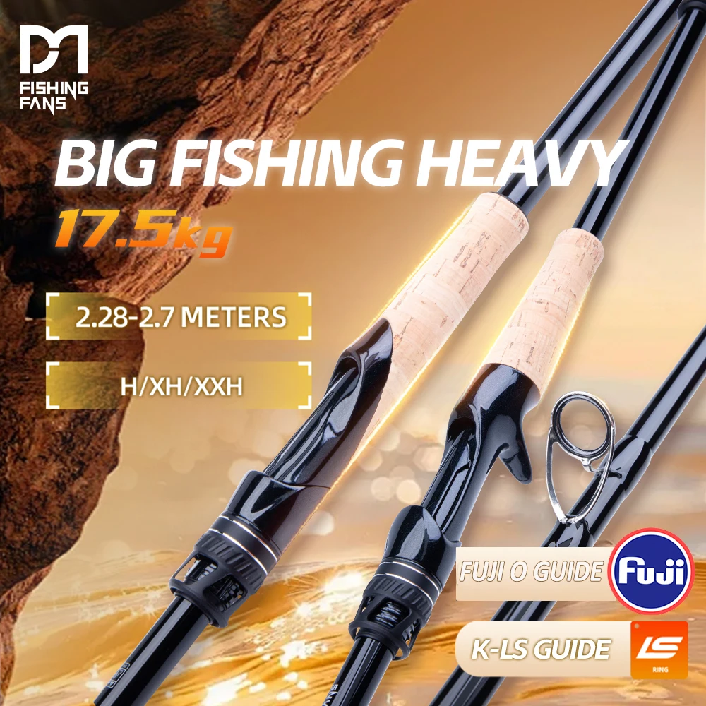 

FISHINGFANS ORCA H XH XXH POWER 2.28m 2.43m 2.7m FUJI O /LS GUIDE SUPER HARD BIG POWER SNAKEHEAD FISHING ROD