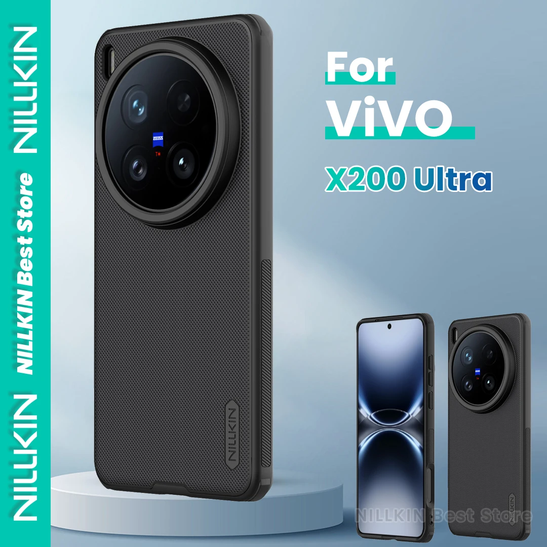 

Nillkin For Vivo X200 Ultra Case Granular Textured Frosted Shield Tpu Soft Edge Pc Hard Cover Edge Airbag Shockproof Protective