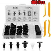 100pcs Auto Fastener Clip Car Fender Push Retainer Pin Rivet Bumper For Door Trim Panel Retainer C05 C20 C32 B01 D02 A16 6 Size