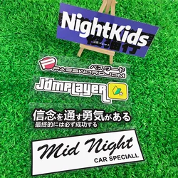 JDM Raing Car Stickers Waterproof for Auto Rear Windshield Window Vinyl Decals DIY Motorcycle Fuel Tank Scooter Decoration