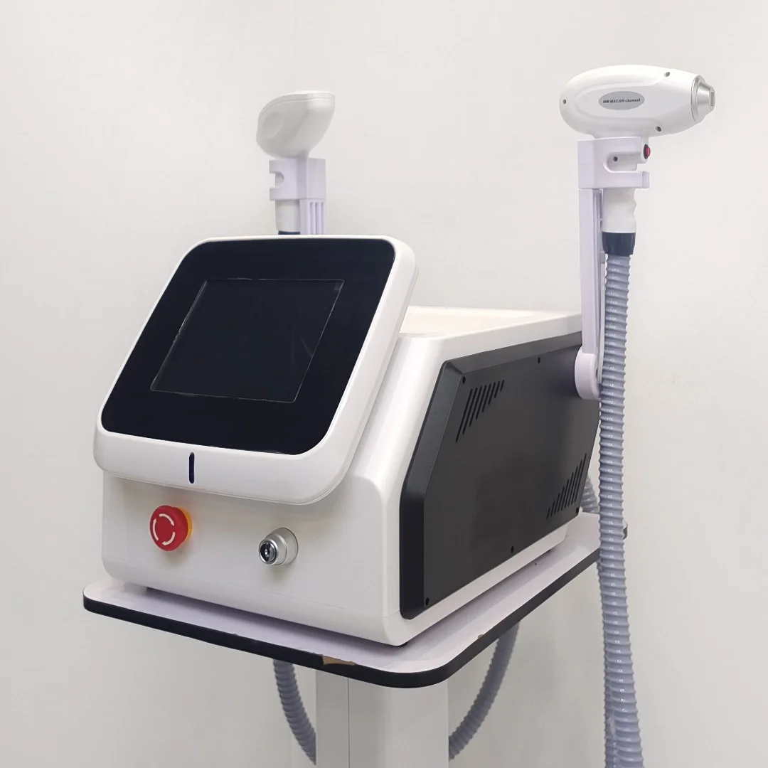Diode Laser Hair Machine And TattooNew High Quality NEW 2in1 808 DiodeLaser Hair Removal DepigmentationRemoval Machine