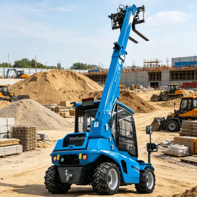 Customized New Telescopic Handler Stage V CE 1.5 Ton Telescopic Forklift Wheel Loader Radlader Machine  Telehandler for Sale
