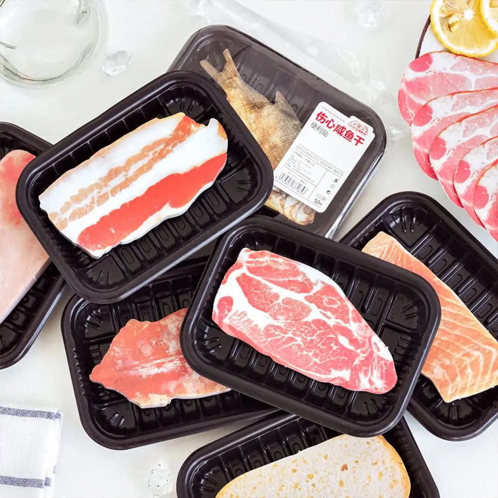 

Notepad Japanese Style Child Self-Adhesive Pads Simulation Fish Meat Sticky Notes Memo Pad School Stationery Supplies