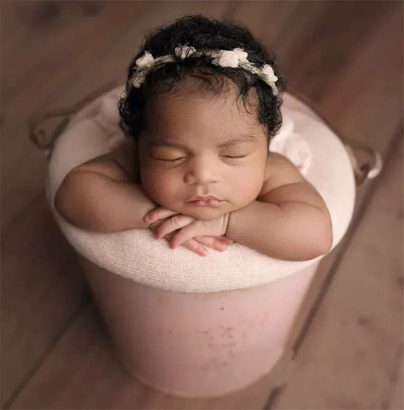 3pcs Newborn Baby Photography Props Posing Pillow Basket Filler Photo Prop Cushion Blanket Backdrops Bucket Basket Basin Cushion