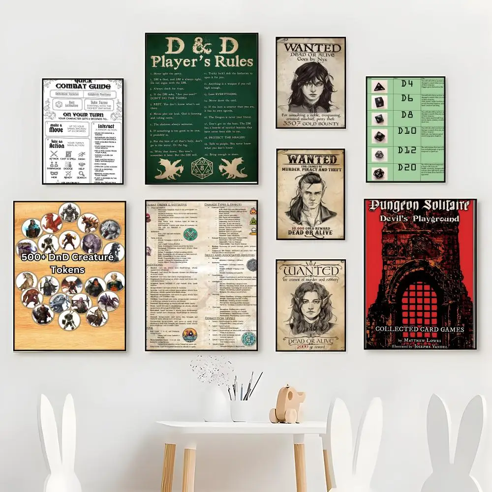 Reality Game Dungeon R-rules Poster Premium For Living Space Home Bar Cafe Wall Decor & Gift