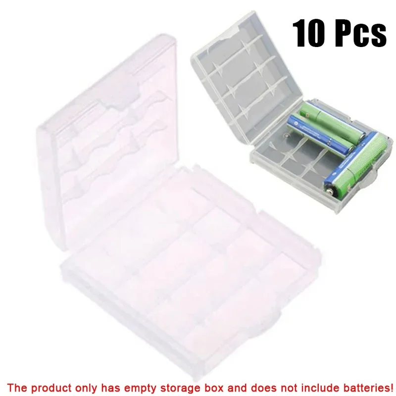 10pcs Battery Plastic Protecting Case Cover Holder AA/AAA Battery Storage Box Container Organizer For 4xAA 5xAAA Batteries Parts