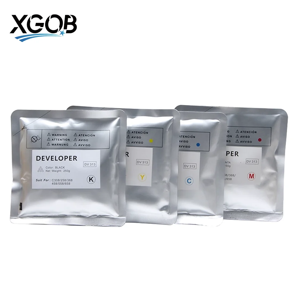 1Bag/250g DV313 Developer Powder For Konica Minolta Bizhub C258 C308 C368 C458 C558 C658 High Compatible iron Carrier