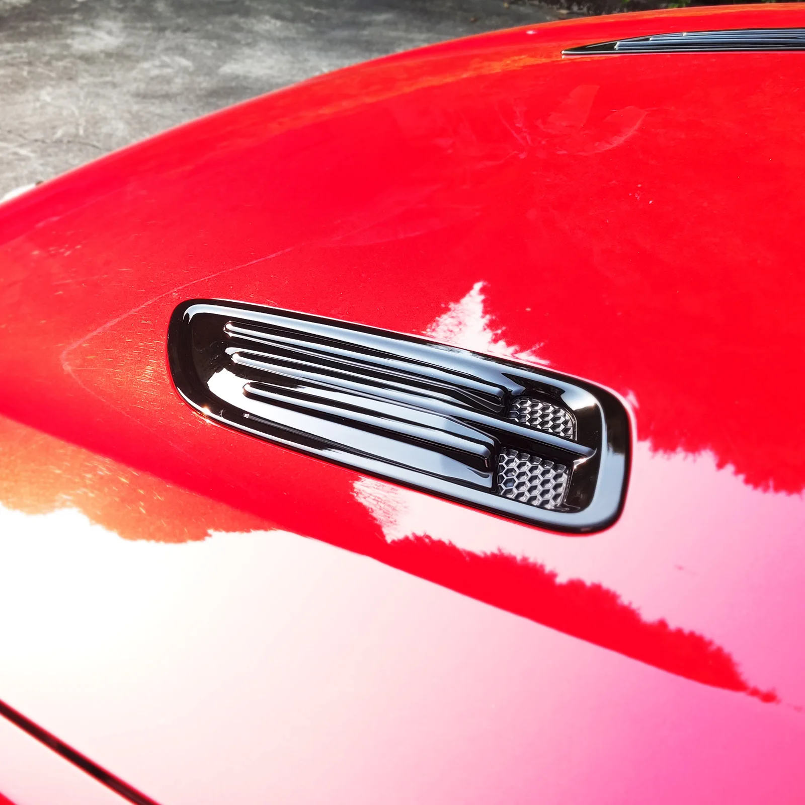 Car Hood Air Hole Trim Cover Engine Heat Dissipation Outlet Frame Decoration For Kia Stinger 2018-2023 Exterior Mouldings