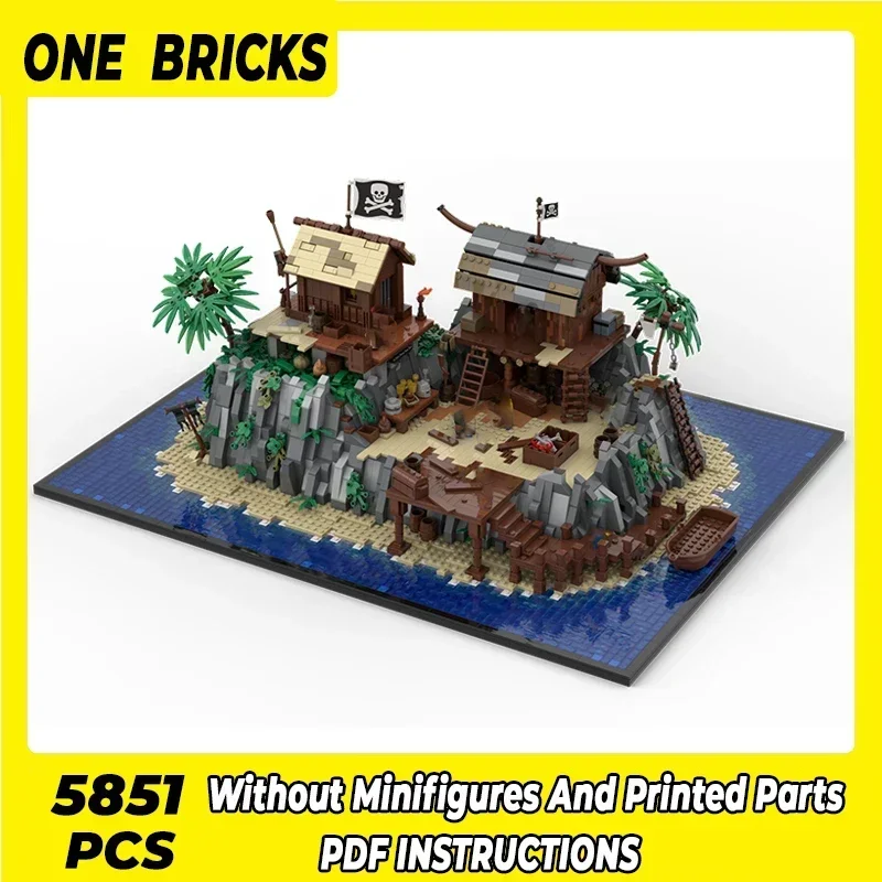 Medieval Model Moc Building Bricks Eldorado Fortress And Pirate Hideout Technology Blocks Gifts Christmas Toys DIY Sets Assembly