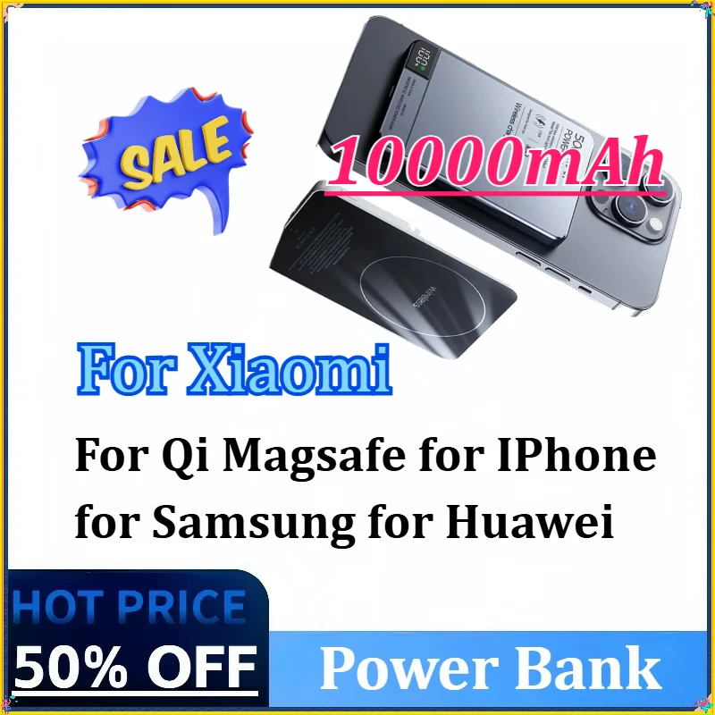 

10000mAh Power Bank Magnetic Wireless Charger PD20W Fast Chargin for Qi Magsafe for IPhone for Samsung for Huawei for Xiaomi