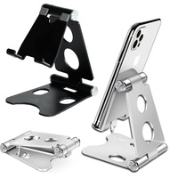 Tablet Stand Metal Desktops Tablets Holder for Samsung Xiaomi Huawei IPad IPhone Adjustable Foldable Height Mobile Phone Holders