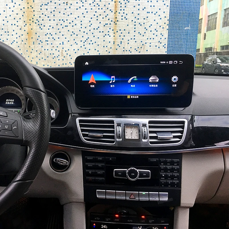Navihua 10.25 Inch Android Car for DVD Player Touch Screen Stereo Radio Multimedia for Mercedes Benz E Class W207 W212 CarPlay