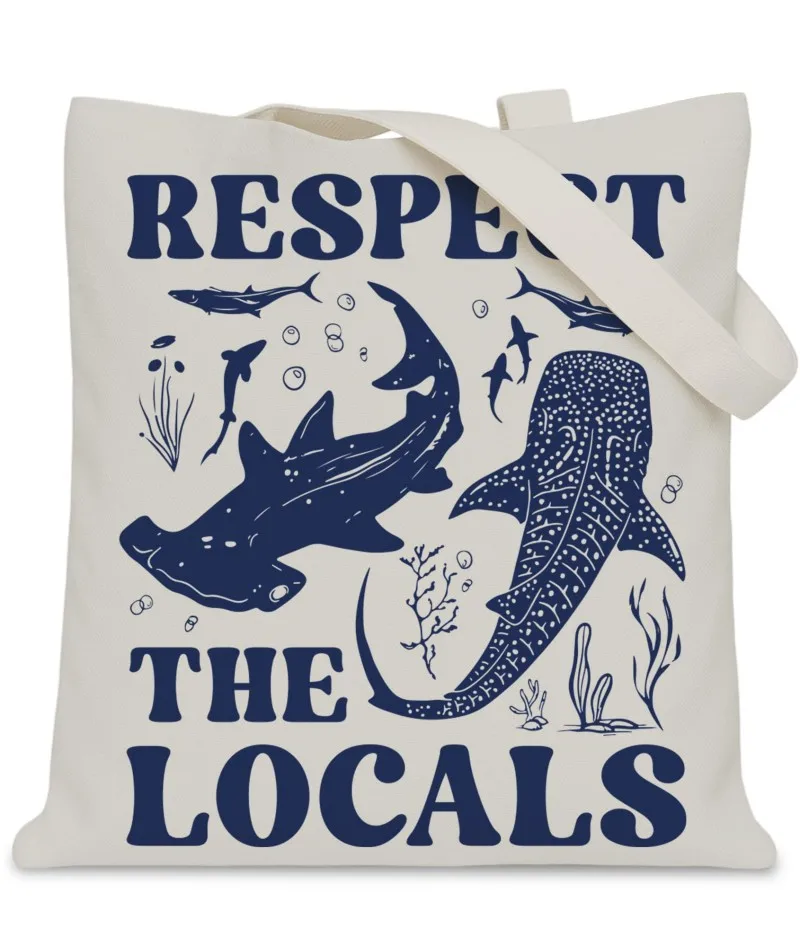 

Cute Sea Turtle Canvas Tote Bag 2026 Trendy Eco Friendly Reusable Shopping Bag Women Summer Beach Travel Handbag Gift