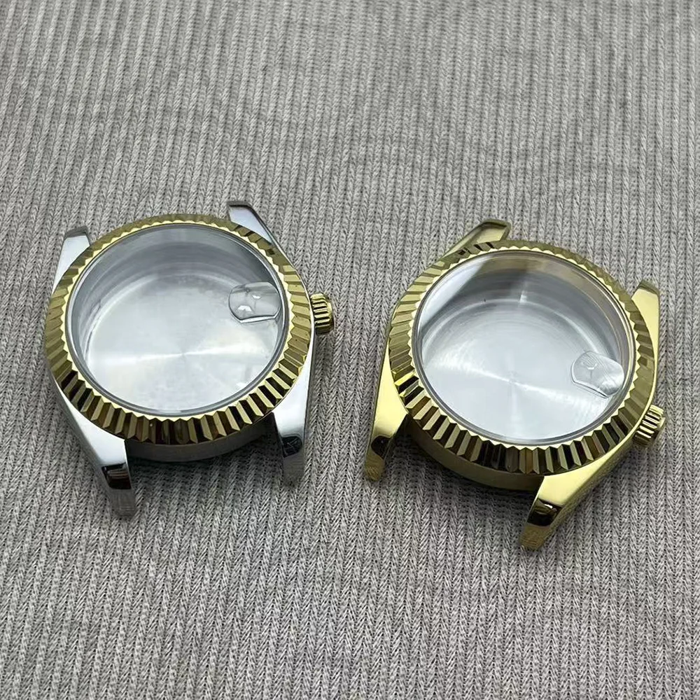 Miota 8215 36mm Watch Case Stainless Steel Accessory for 821A DG 2813 ST1612 Movements with 28.5mm Dial Date Feature