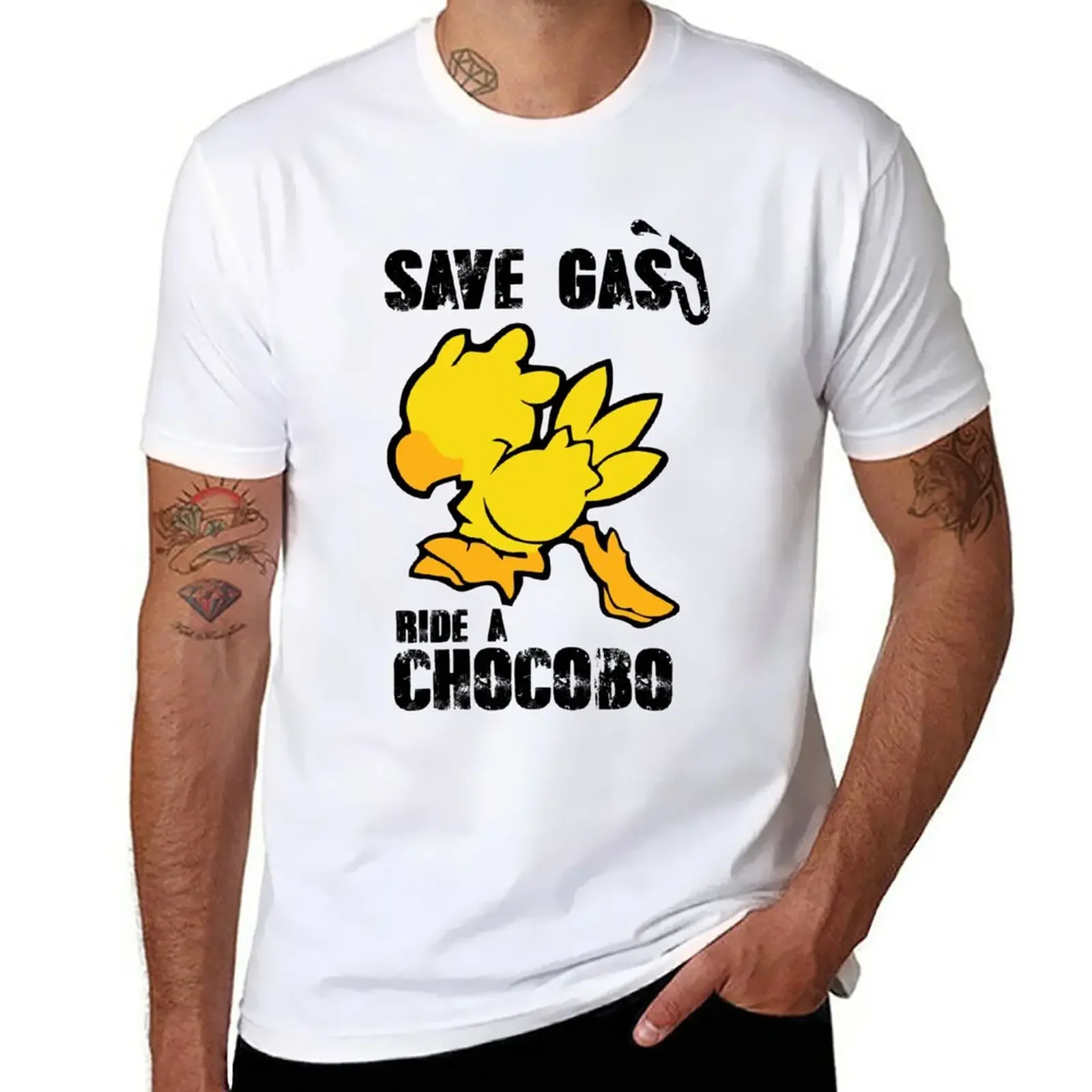 

Chocobo! T-Shirt korean fashion quick drying men clothings