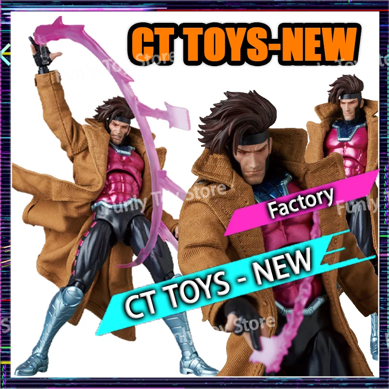 Hot-New Ct Toys Gambit Figure Mafex 131 X-Men Wolverine SHF Anime Action Figure Figurine Statue Model Customized Gifts Kids Toys