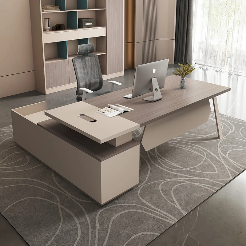 

Кресло руководителя, полный комплект мебели, простой современный офисный стол для руководителя и директора.