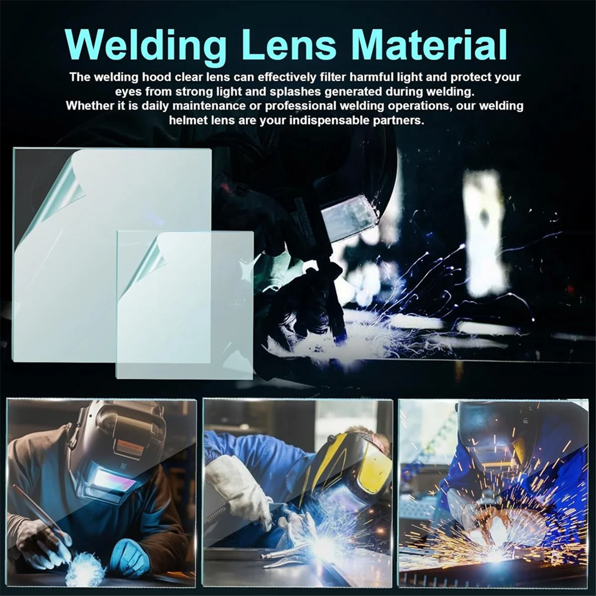 

3350 Welding Helmet Lens 3350 Welding Helmet Lens for Electric Viking Welding Hood Cover Clear Lenses - KP3044-1 KP2898-1