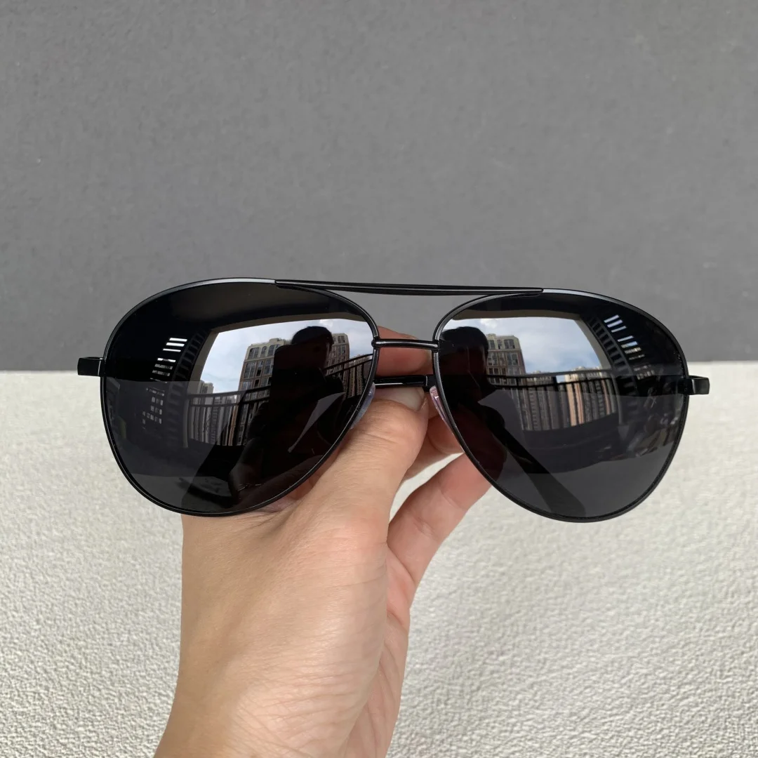 

160mm Oversized Pilot Sunglasses Male Vintage Big Large Wide Face Sunglasses for Men Black Gold Aviator Sun Glasses Men's Shades