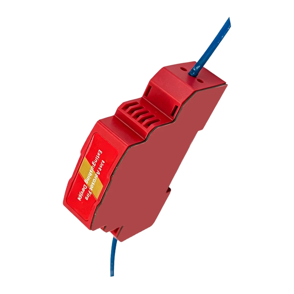 Fire Protection Device for Automobiles with Dual Direction Spray and Integrated Sensor for Flame and High-Temp Detection