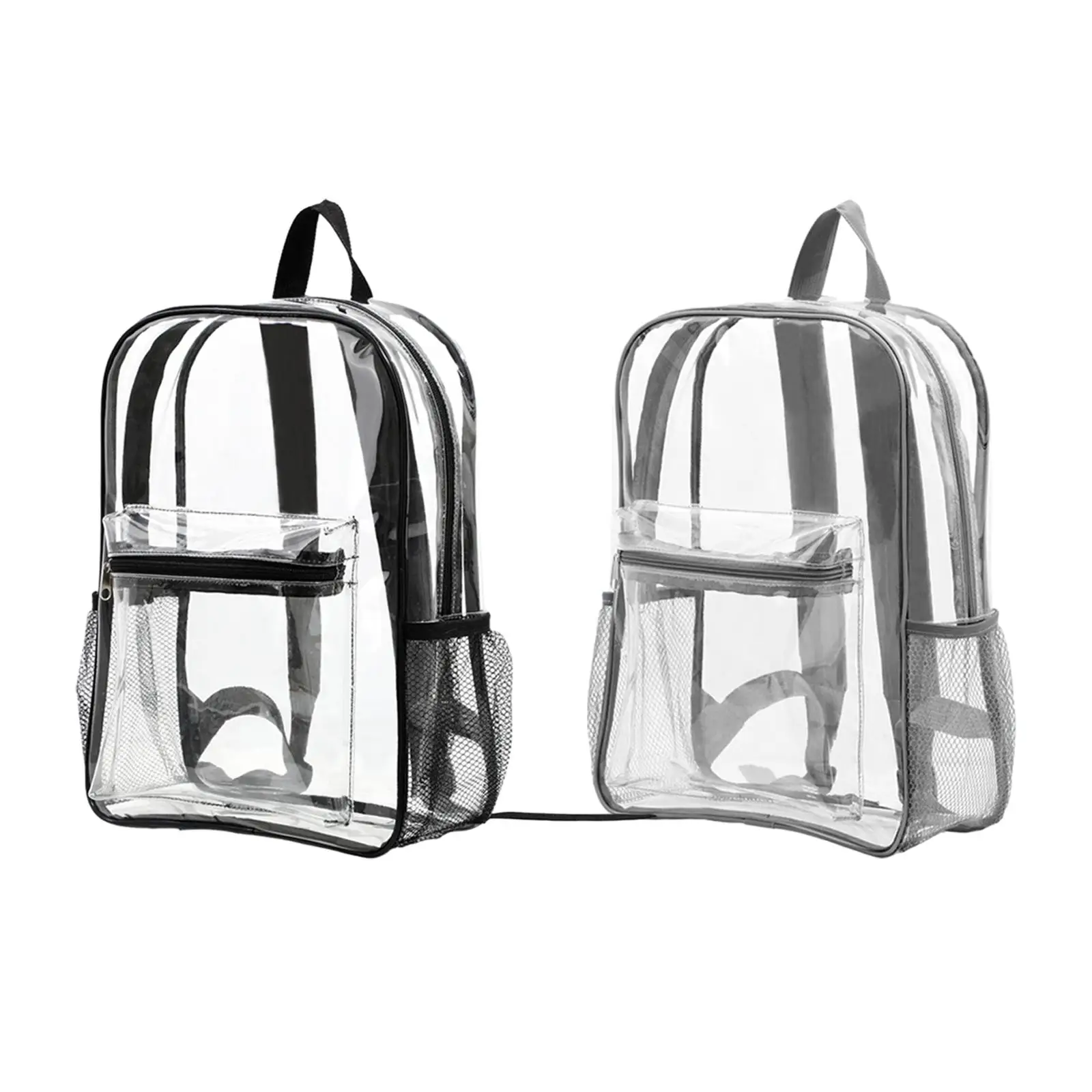 Transparent Japanese High School Girls Backpack Teenage Girls Multi Pockets Shoulder Backpack Waterproof School Bags