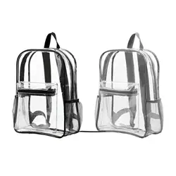 Mochila De Meninas Do Ensino Médio Japonês Transparente, Bolsa De Ombro Adolescente Multi Bolsos, Sacos De Escola Impermeáveis