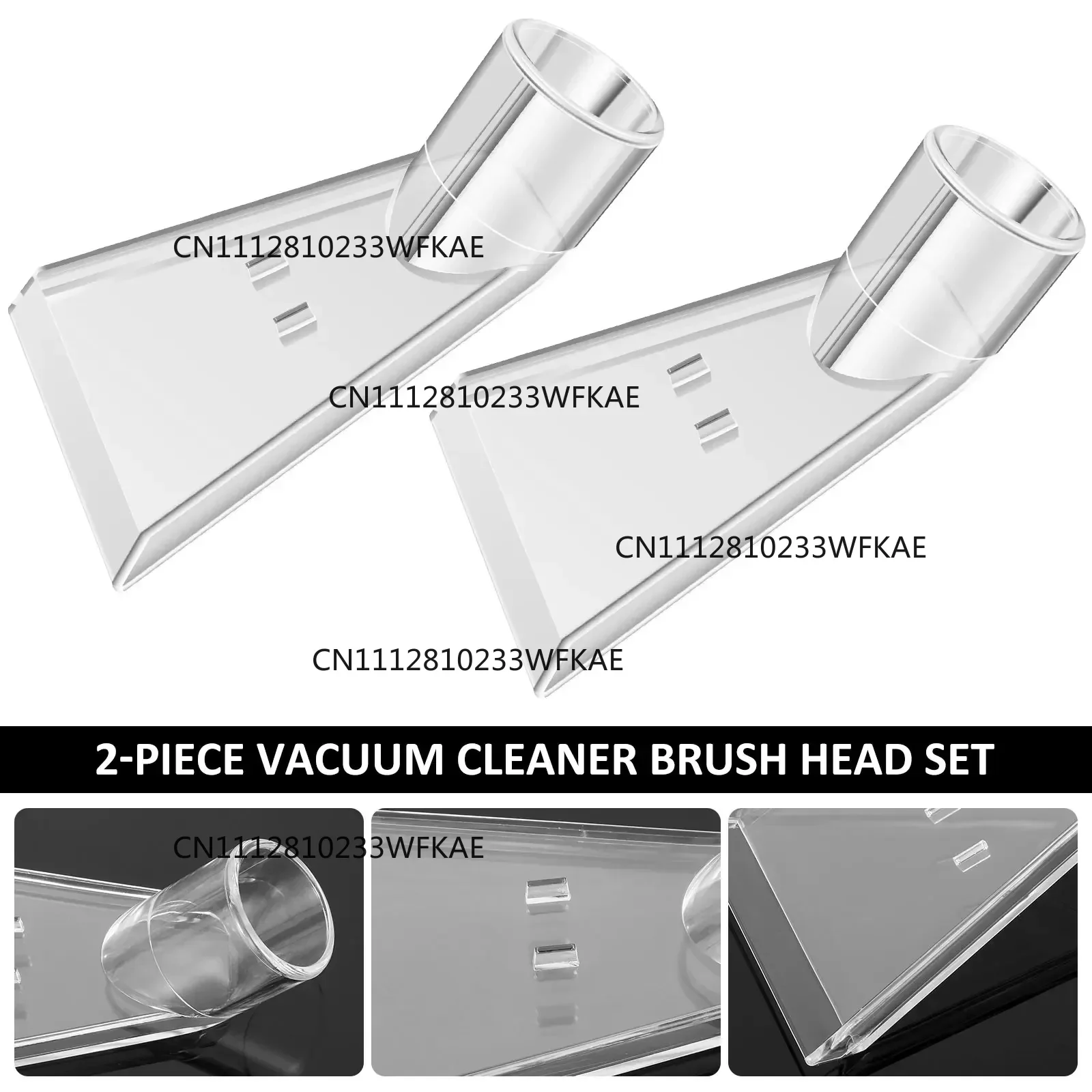 2Pcs Carpet Vac Extractor Attachment Tool Portable Vacuum Cleaner Brush Head Extraction Nozzle Shatter Proof Sofa Carpet