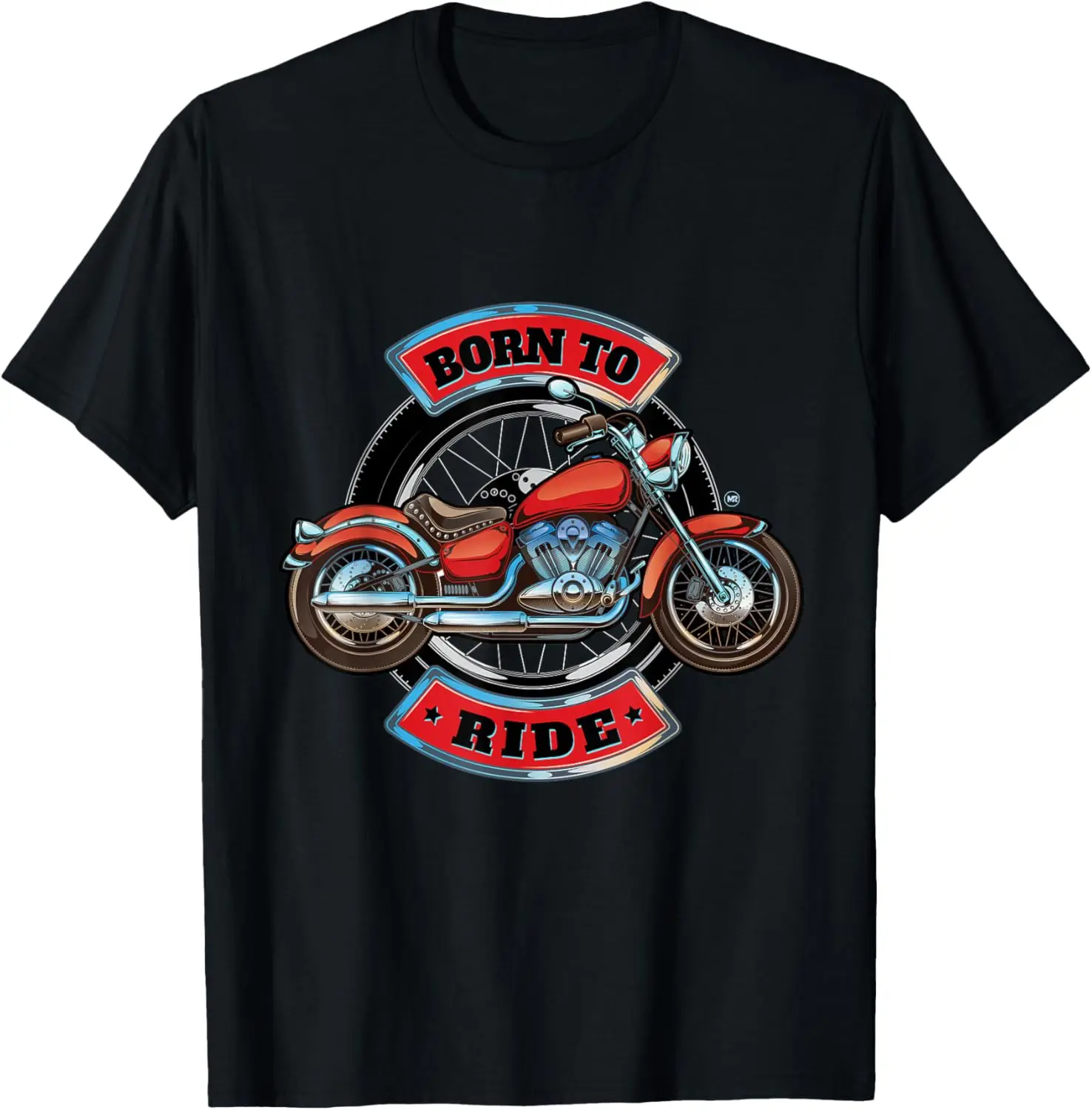 

Новейшая футболка — дизайнерская футболка Born to Ride Motorcycle