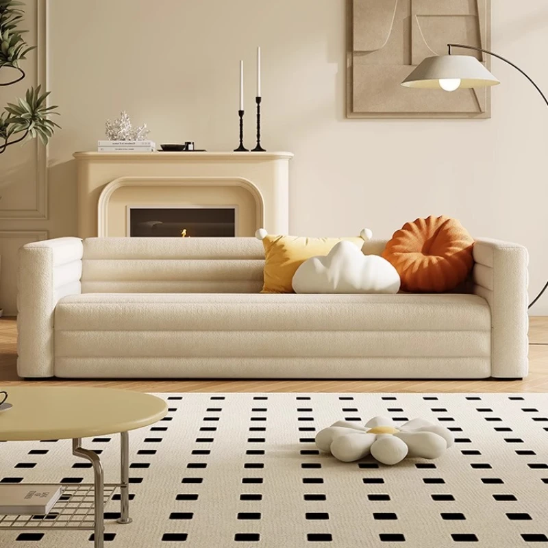

Minimalist Living Room Sofas Fabric Designer Nordic 2025 Compressed Sofa Boneless Floor Modern Sofa Wohnzimmer Furniture