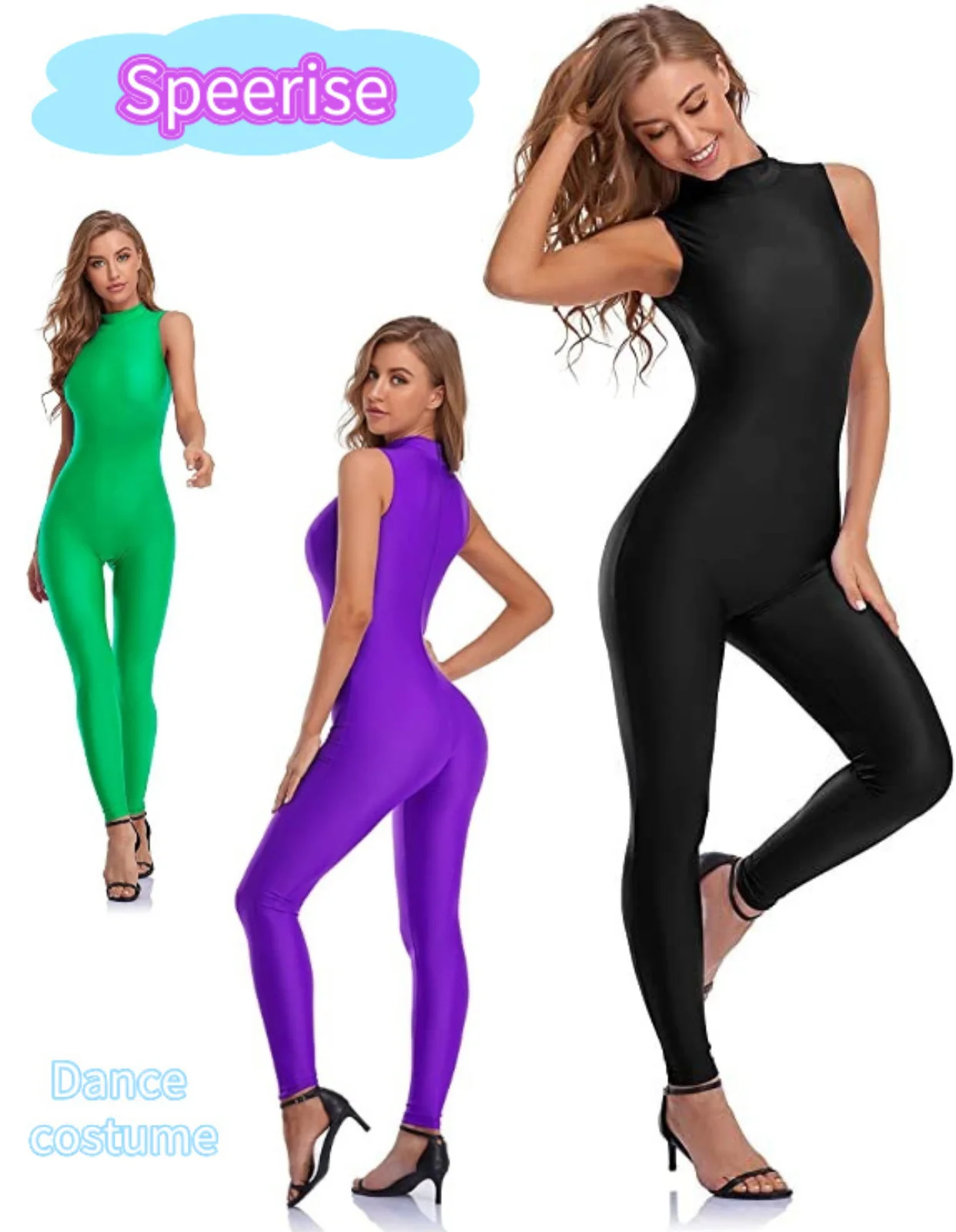 

kliou Pencil Jumpsuit Women Full Seasons Casual Fitness Sporty Playsuit Sleeveless Slim Activewear All In One Jumpsuit Clothing