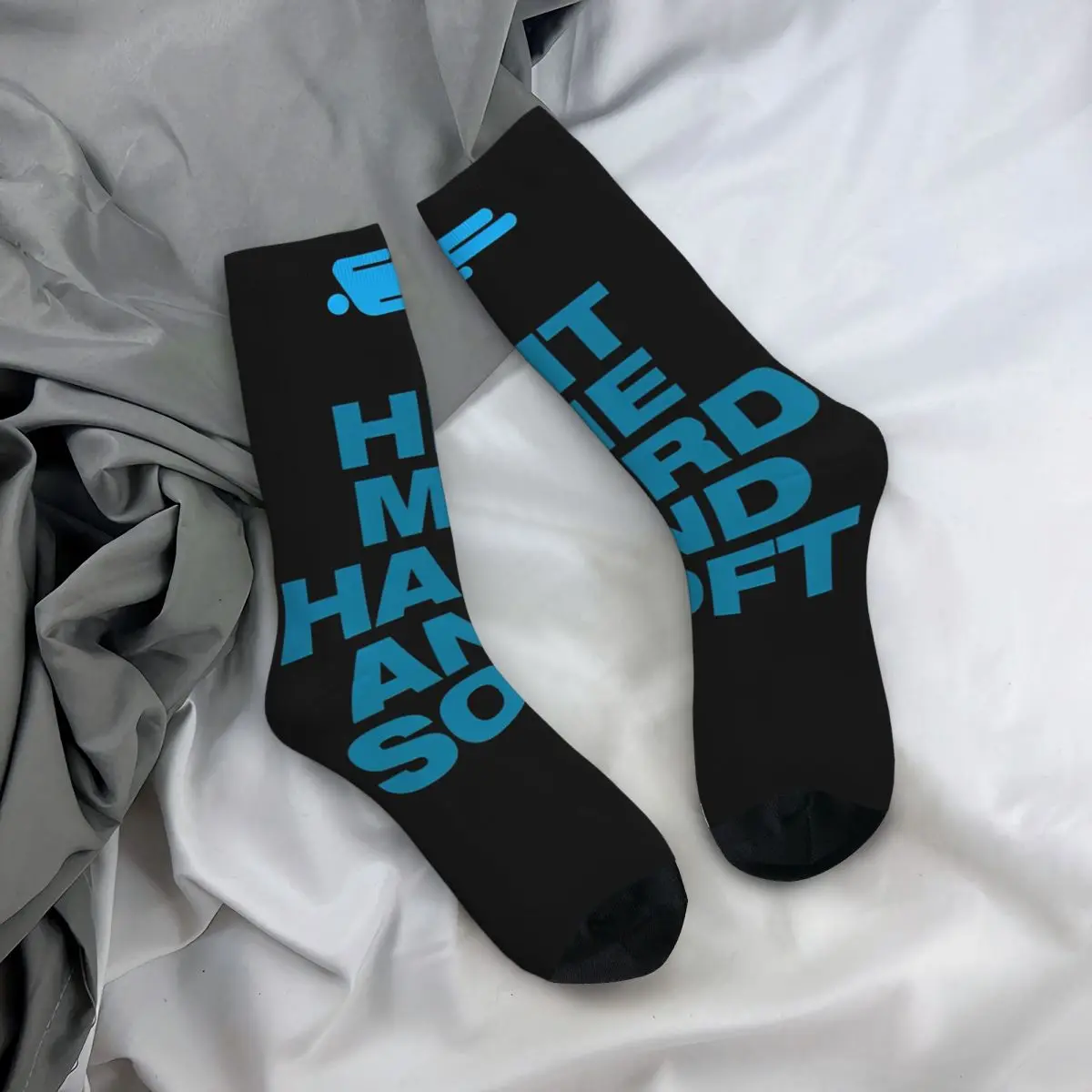 Men Women HIT ME HARD AND SOFT 2024 Socks Cute Funny Happy Socks Novelty Stuff Middle TubeStockings Little Small Gifts