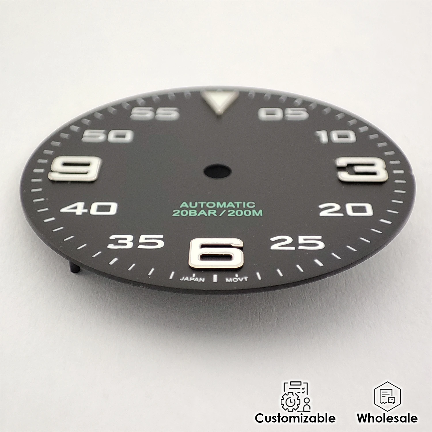 28.5mm NH35 Dial 4R35 Dial Luminous Number Indexes PT5000 Dial Refit Watch Accessories Customizable Wholesale Watch Dial
