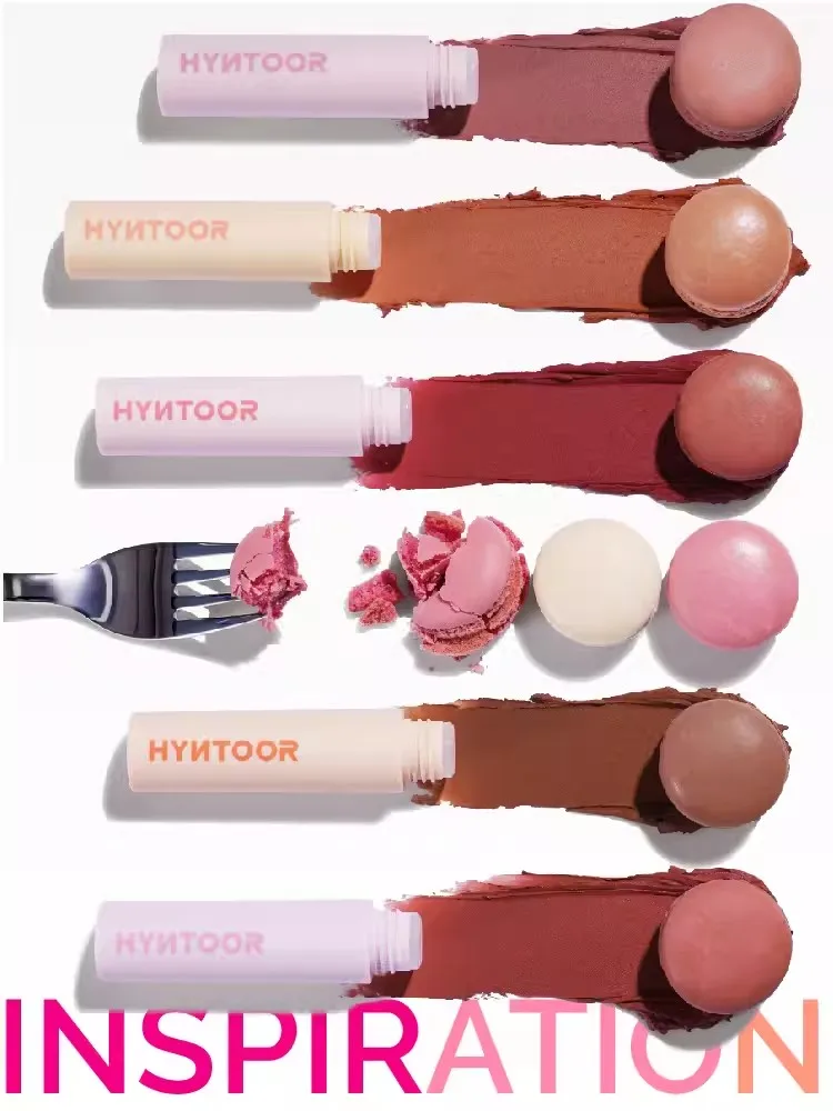 HYNTOOR-Batom Líquido Brilho Labial Impermeável de Longa Duração, Lama Lábio Fosco, Veludo Ar Nuvem, Série Macaron, 22 Cores