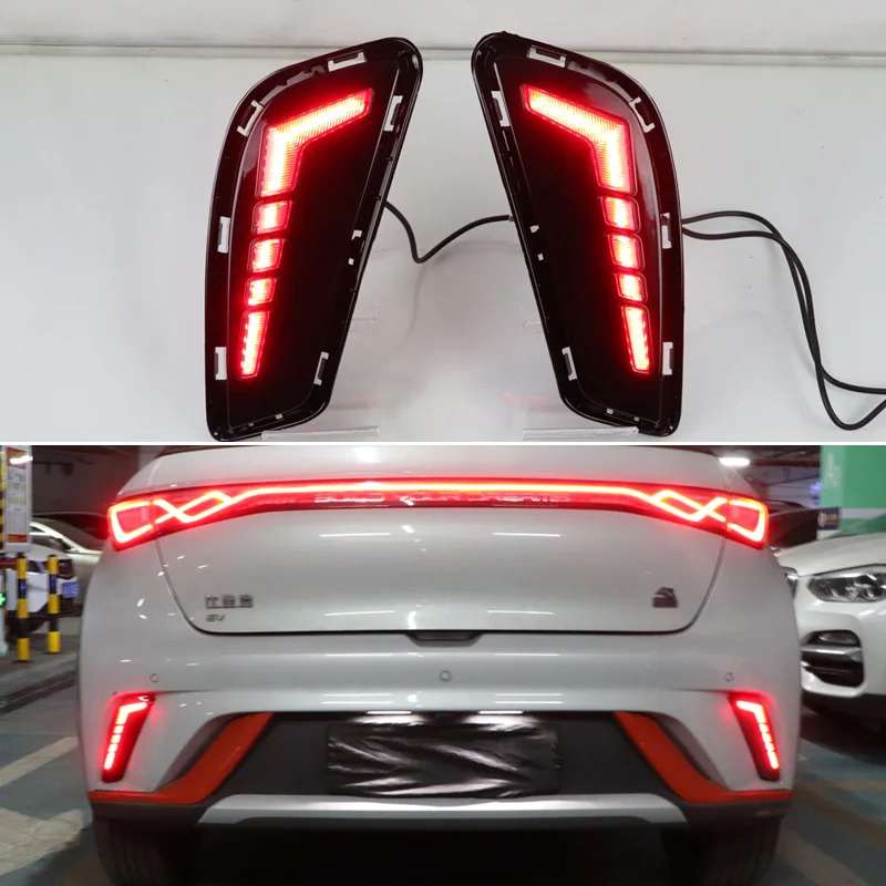 

Car Accessory LED Rear Reflector For BYD Dolphin 2021- 2022 Plug and Play Signal Indicator Tail Light Bumper Brake Lamp