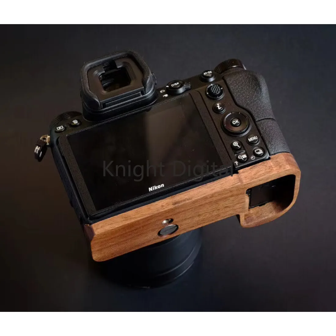 اليدوية الأبنوس الجوز خشبية قاعدة الكاميرا لوحة مقبض قبضة لنيكون Z7 Z6 Z5 II معدات الاستوديو اكسسوارات التصوير الفوتوغرافي