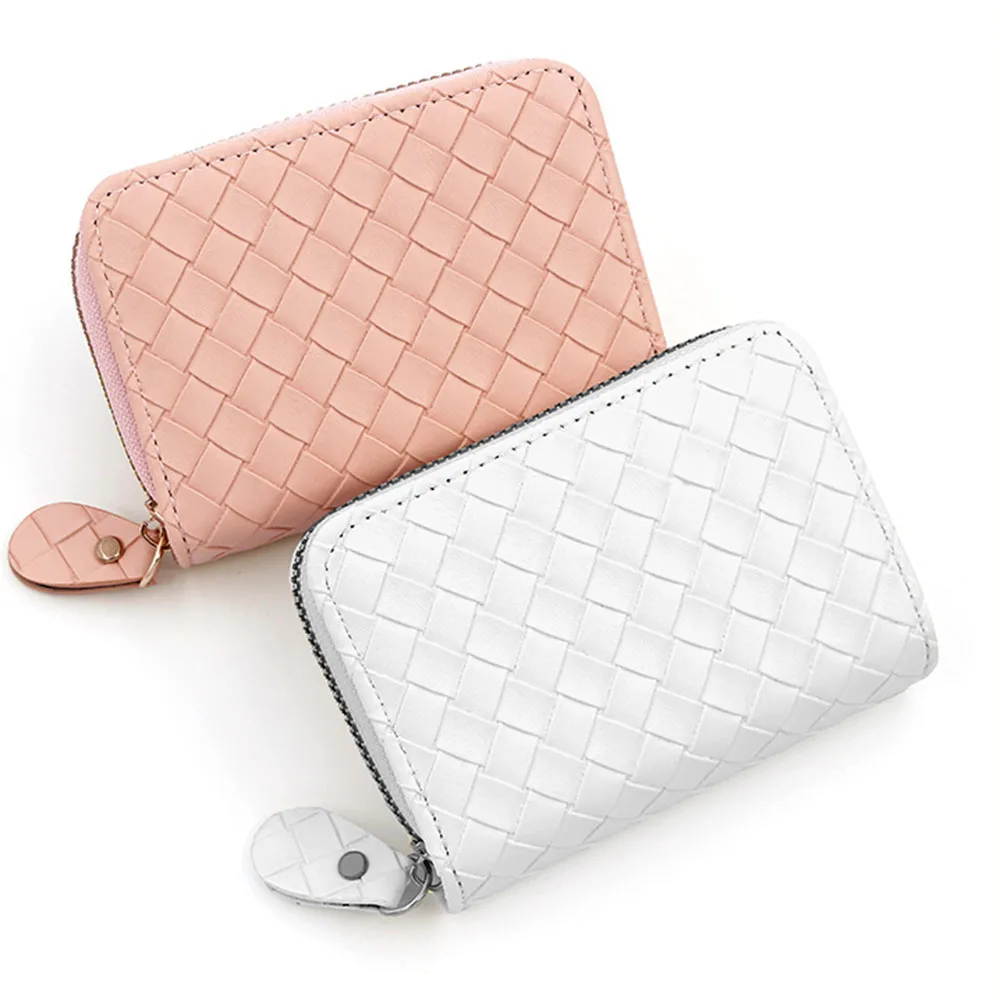 Portatarjetas de órgano tejido Vintage, funda ultrafina portátil para almacenamiento de tarjetas, 18