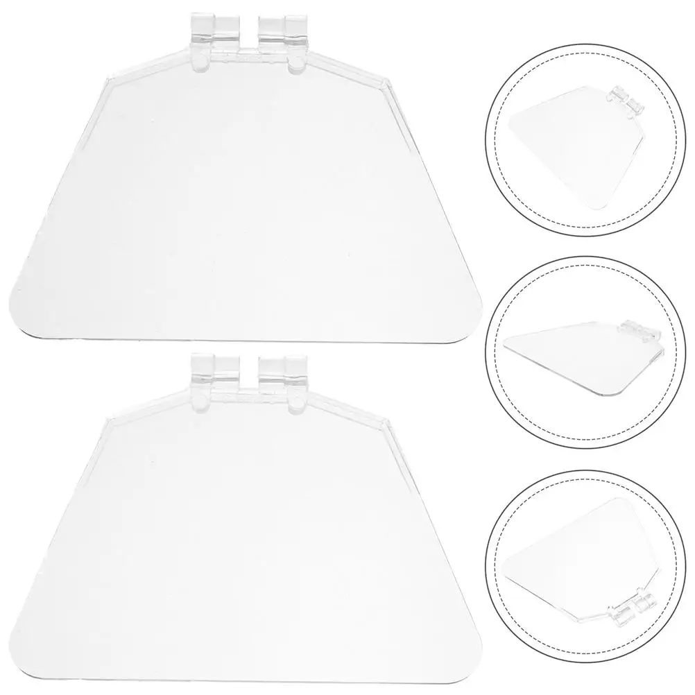 2 Pcs Bench Grinder Guard Shield Eye Cover Protective Glasses Dustproof Safety Kit Transparent Panel Plastic Accessories