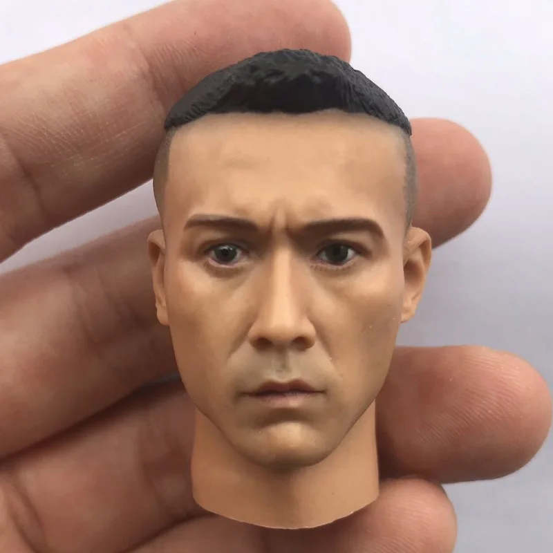 

1/6 Scale Chinese LiuYe Head Sculpt Snow Leopard Commando Male Soldier Head Played for 12in Action Figure Doll Toy